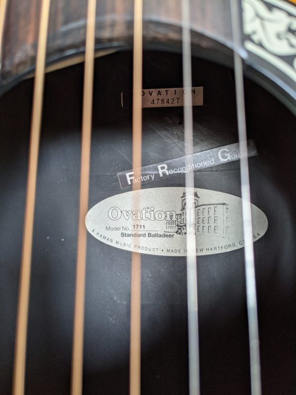 SOLD - Ovation 1711 Standard Balladeer Electric (1994) - Image 10